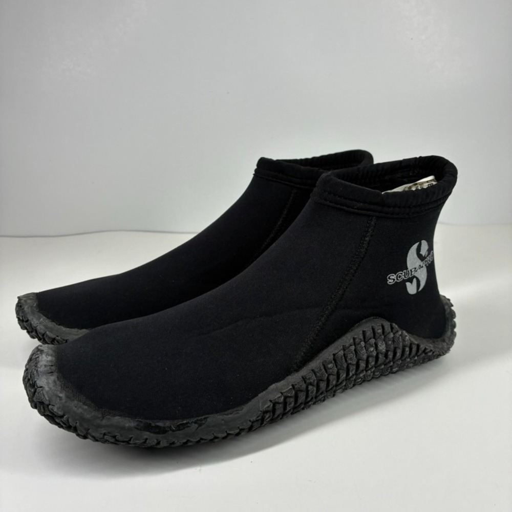 SCUBAPRO Delta Short 3 Men's US 8 Black Neoprene Slip-On Dive Boots Wetsuit Shoe